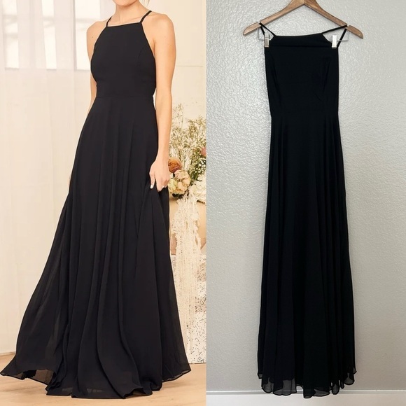 NWOT Mythical Kind of Love Black Maxi Dress - Picture 1 of 8